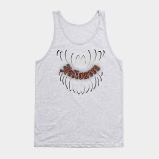 Halloween Scary Teeth Tank Top